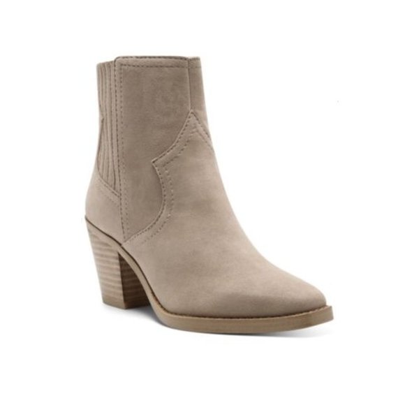Lucky Brand Shoes - Lucky Brand Jaide Suede Square Toe Cowboy Western Boots 10M